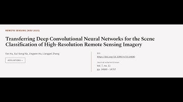 Transferring Deep Convolutional Neural Networks for the Scene Classification of High-... | RTCL.TV