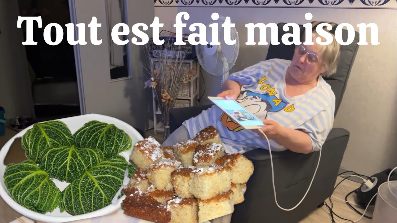 Gâteaux coco 🥥, choux farcis 🥬 et retour de courses Leclerc 🛒
