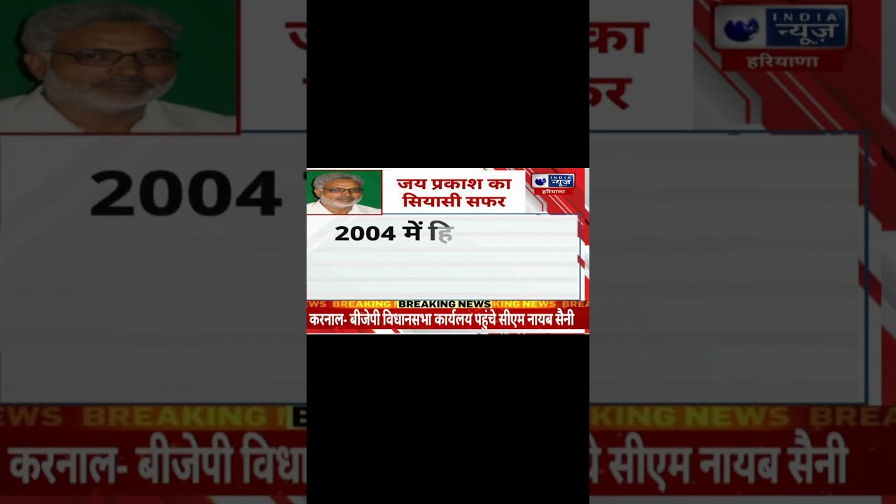 Jai Prakash's political journey: जय प्रकाश का सियासी सफर | India News Haryana