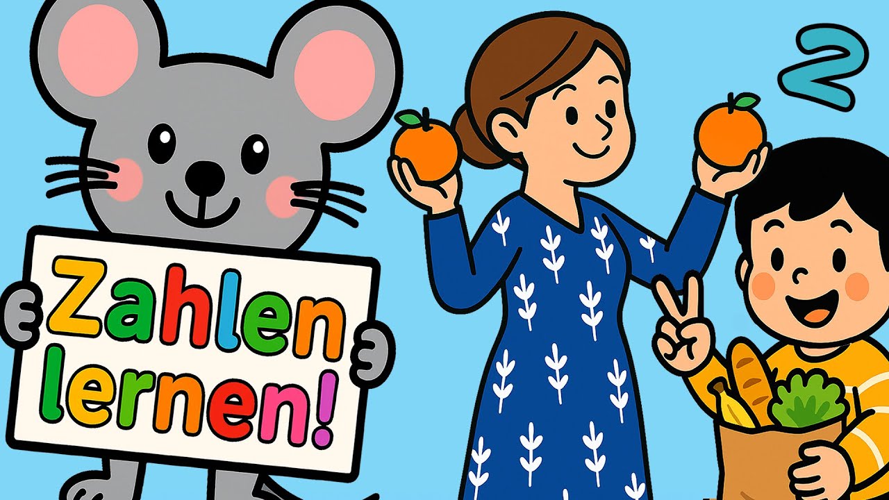 Zahlen lernen im Alltag 🛍️ Einkäufe zählen & einsortieren | Teil 2 mit