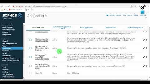 How to Create Application Filter Policy in Sophos XG Firewall in Hindi | Sophos XG Firewall Training