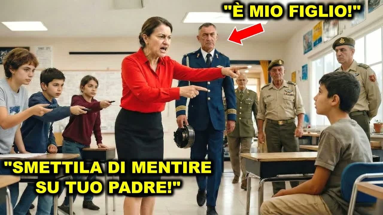 Insegnante accusa un ragazzo di mentire sul lavoro del padre — ma tace quando entra un generale