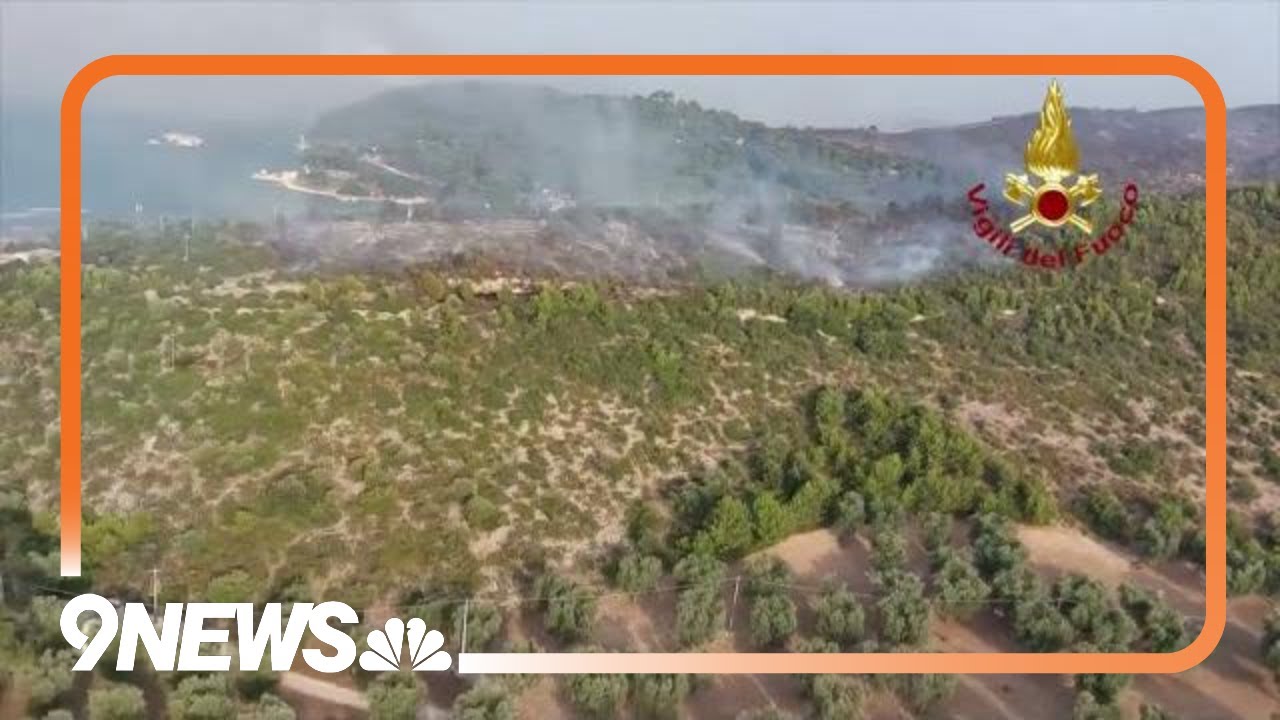 Wildfires rage in Italy