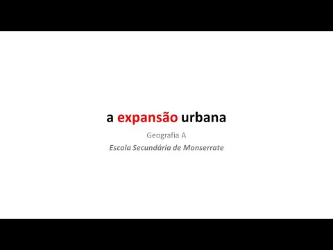 Vídeo: Onde ocorre a expansão urbana?