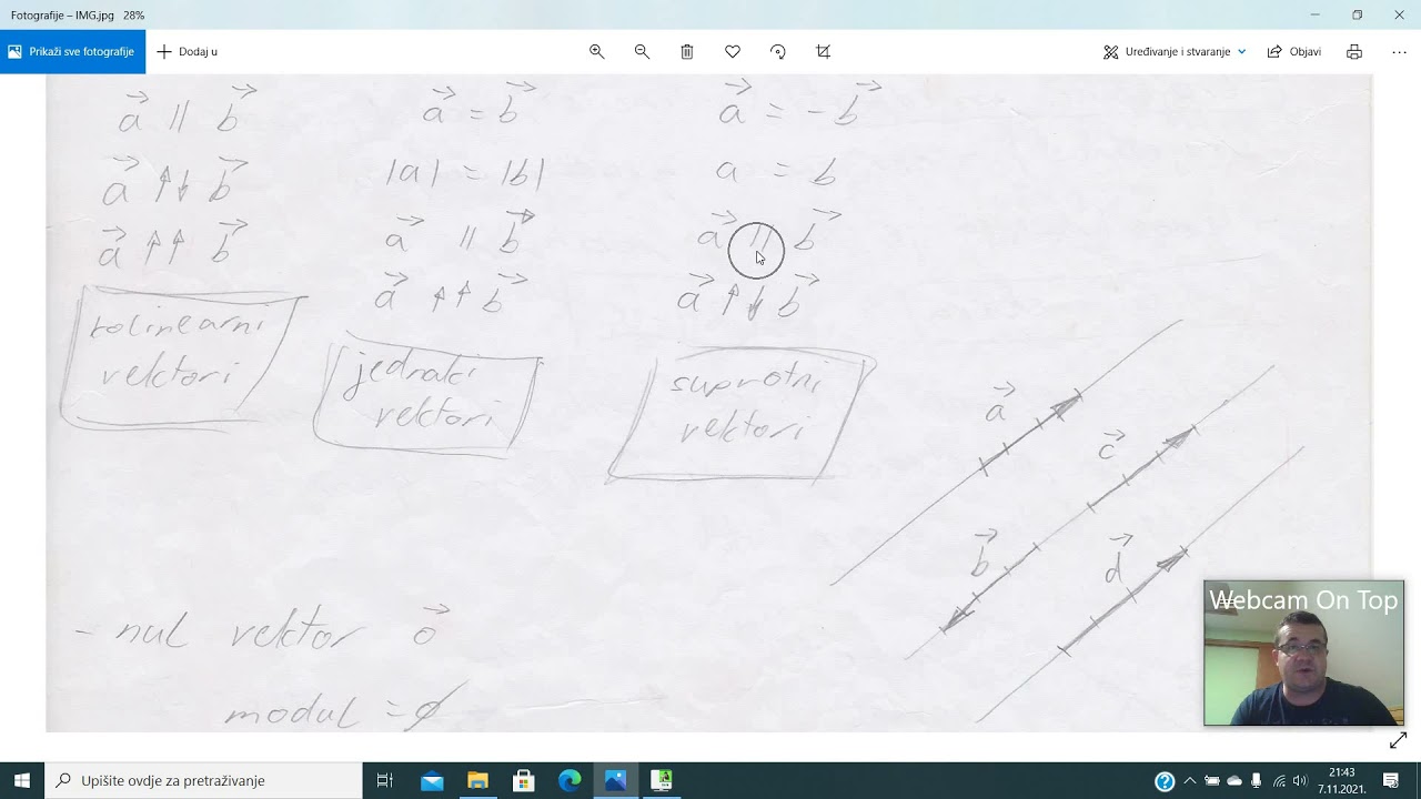 Tehnička mehanika 1.b - Kolinearnost + zbrajanje vektora