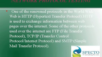 Network protocol testing online Training institute