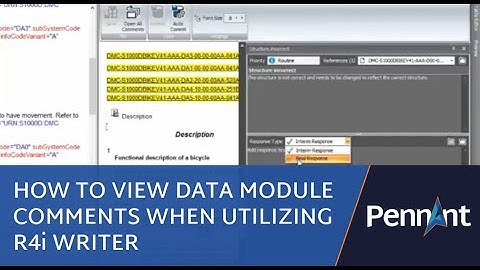 How to View Data Module Comments when Utilizing R4i Writer