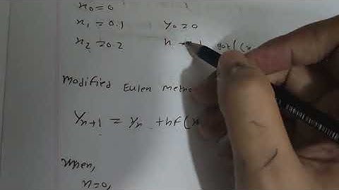 Euler And Modified Euler Method 