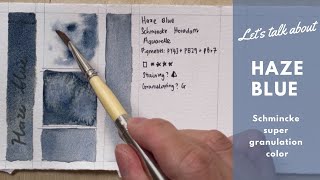 Let's talk about Schmincke Haze Blue