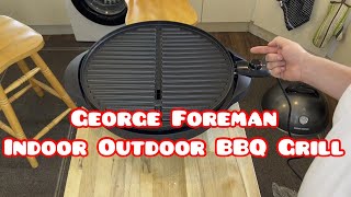 New George Foreman Indoor Outdoor BBQ Grill Unboxing, Cooking and Cleaning Test!