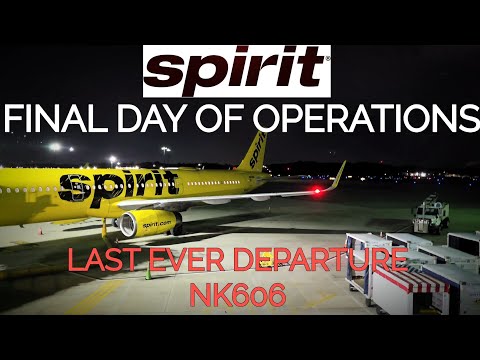 Spirit Airlines Final Day of Service: NK606 BWI-FLL (Last Departure)