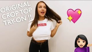 CROP TOP TRY ON HAUL THROWBACK THURSDAY