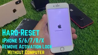 Hard Reset iPhone 6\/7\/8\/X iF Forgot Passcode - Remove Apple ID Without Pc - Unlock iCloud Account