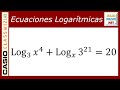 ECUACIONES LOGARÍTMICAS - Ejercicio 19 - ft. Casio Classwiz