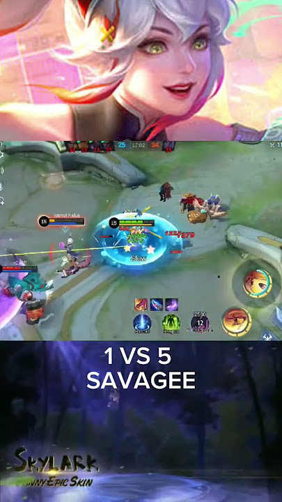GAMEPLAY SAVAGE FANNY 1 VS 5 | FANNY TERBAIK DI GLOBAL | MLBB #fasthand #shortmlbb #savage #viral #share
