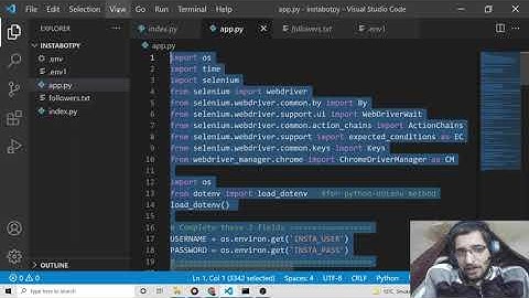Python 3 Selenium Automation Script to Scrape Instagram User Followers and Save it inside TXT File