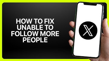 How To Fix “Unable To Follow More People” In X App (Twitter) 2025! Tutorial