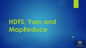 1.2 HDFS, Yarn and MapReduce