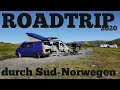 2020 Norwegen Road Trip - Süd Norwegen mit dem Camping Bus