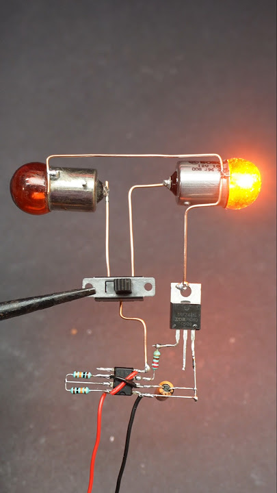 Bike turn light circuit #experiment #scienceproject