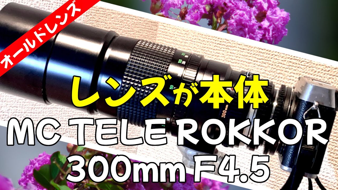 【オールドレンズ】望遠単焦点レンズを紹介＆試写でレビュー！MINOLTA MC TELE ROKKOR HF 300mm F4.5で何撮ろう？ |  FUJIFILM X-E3