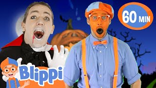 Blippi's Trick or Treat Song | Blippi Halloween Cartoons | Moonbug Halloween for Kids