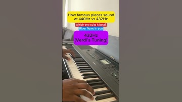 440Hz vs 432Hz (River Flows in you) #piano #tuning #frequency #riverflowsinyou #440hz #432hz