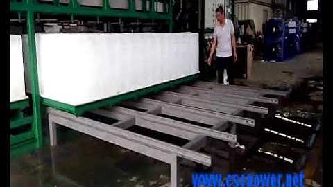 CSCPOWER direct cool block ice machine ice outlet video