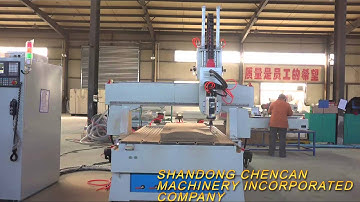 4 axis cnc router machine with auto tool changer function