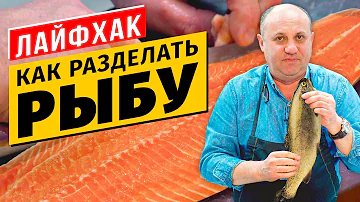 Как РАЗДЕЛАТЬ РЫБУ (форель, семгу, лосося и любую другую) - весь процесс полностью