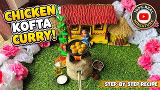 Miniature cooking village style chicken kofta curry