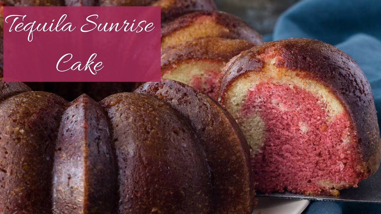 how to make tequila sunrise cake youtube