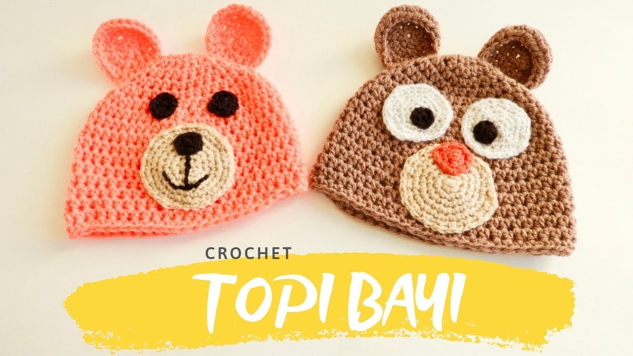 POLA CROCHET - Topi Bayi - YouTube