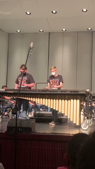 Percussion section Rick rolls crowd #shorts #rickroll #percussion #band