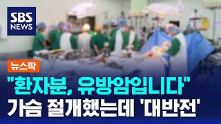 &quot;환자분, 유방암입니다&quot;…가슴 절개했는데 &#39;대반전&#39; / SBS / 뉴스딱