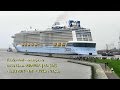 cruise liner QUANTUM of the SEAS C6BH8 IMO 9549463 conveyance Emden Port