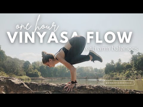 Vinyasa Flow with Arm Balances | 1 Hour Yoga Class | Crow and Side Crow Options!
