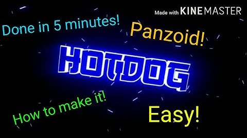 How to make a 3d intro (panzoid)
