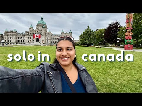 A SOLO TRAVEL VLOG | my weekend in victoria, bc 🌊🌳🌺