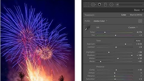 Edit Fireworks Photos in Adobe Lightroom
