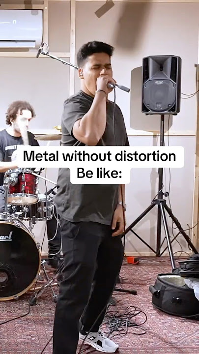 Metal without distortion be like…🫠 #shorts