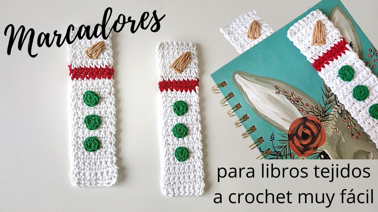 Cómo tejer marcadores de libro a crochet paso a paso 