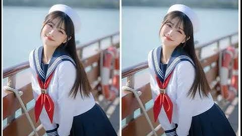 Grok AI art, 水手服美少女, セーラー服の美少女, A beautiful girl in a sailor uniform, 20251028