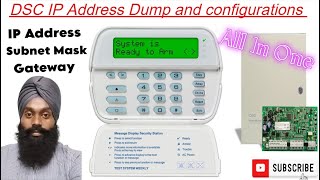 DSC IP Address Dump and configurations