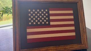 Patriotic wall art perfect for your home office or living room
