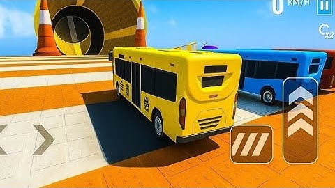 Crazy Bus Mega Ramp Impossible Racing Bus Stunts Impossible Tracks Android Gameplay Video #5