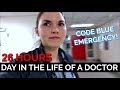 26 HOUR CALL SHIFT with EMERGENCY CODE BLUE: Day in the Life of a Doctor