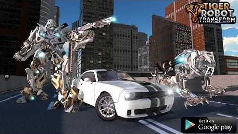 White Tiger Robot Transformation Game - Car Robot