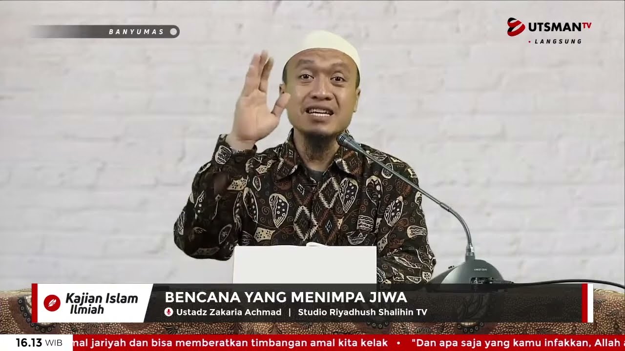 ⁣LIVE Bencana yang Menimpa Jiwa - Ust. Zakaria Achmad