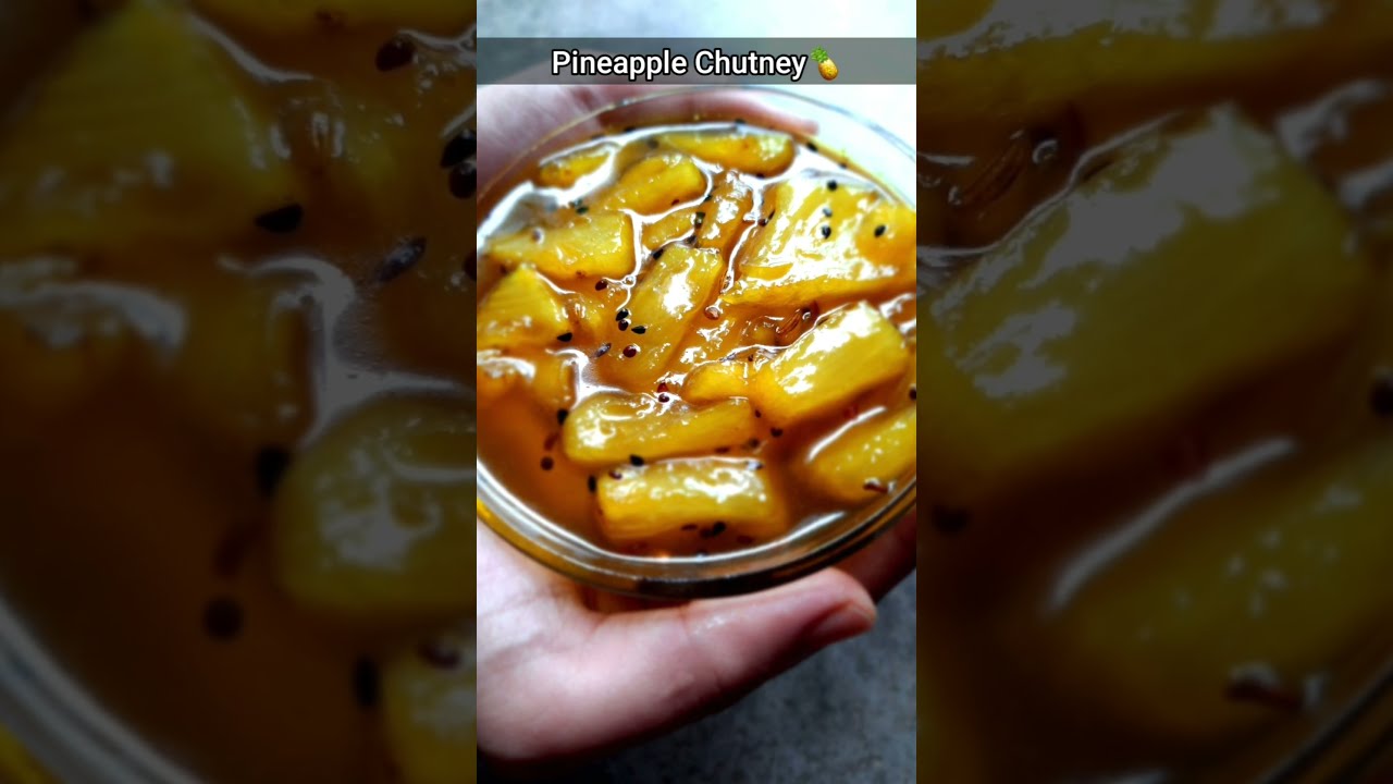 Pineapple Chutney🍍|| Bengali style Anarosher  Chatni😋#shorts#Youtubeshort